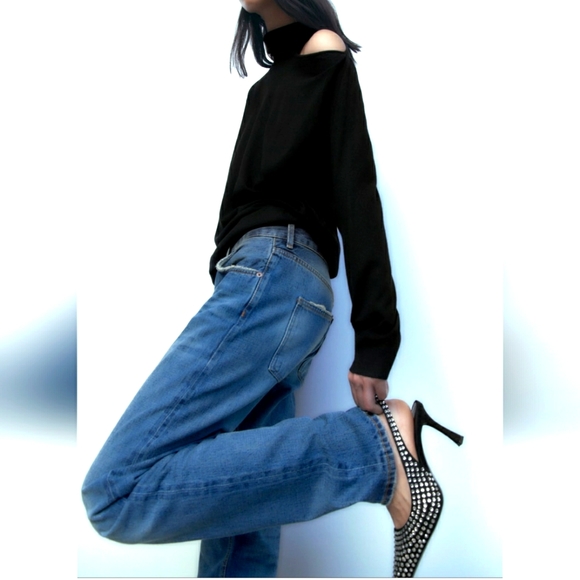 ZARA SLINGBACK SEQUIN WITH CRYSTAL HIGH HEELS Bloggers Favorite - Picture 7 of 9